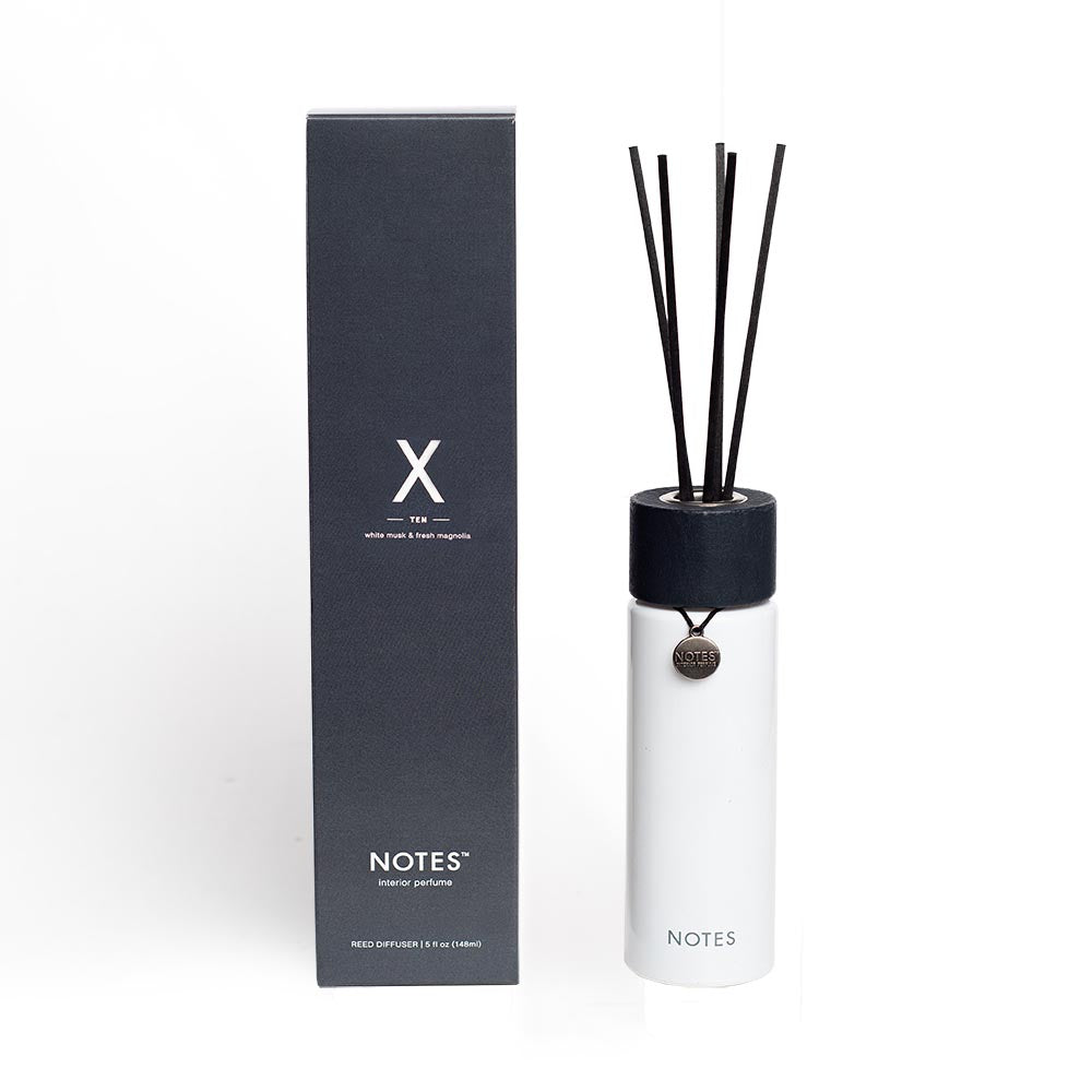 Notes reed diffuser X - White musk & fresh magnolia - geurstokjes