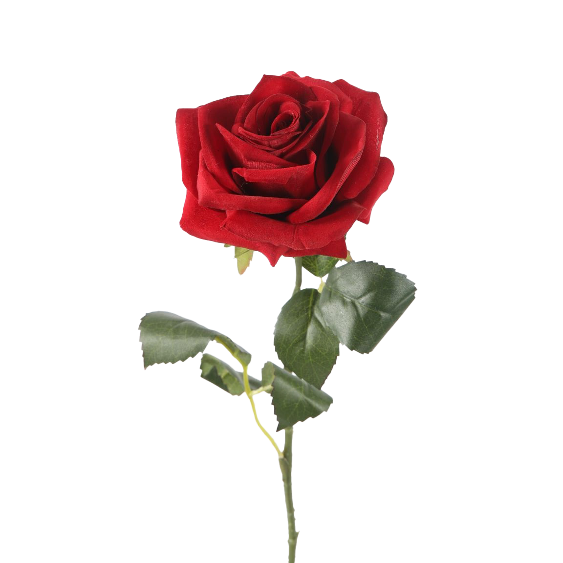 Viv! Home Luxuries Rose - Artificial Flowers - Red - Top Quality Silk