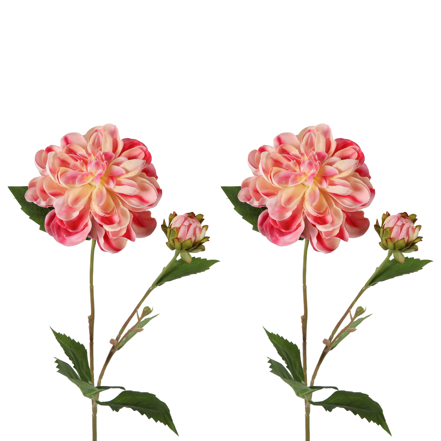Viv! Home Luxuries Dahlia - kunstbloem - roze - 57cm