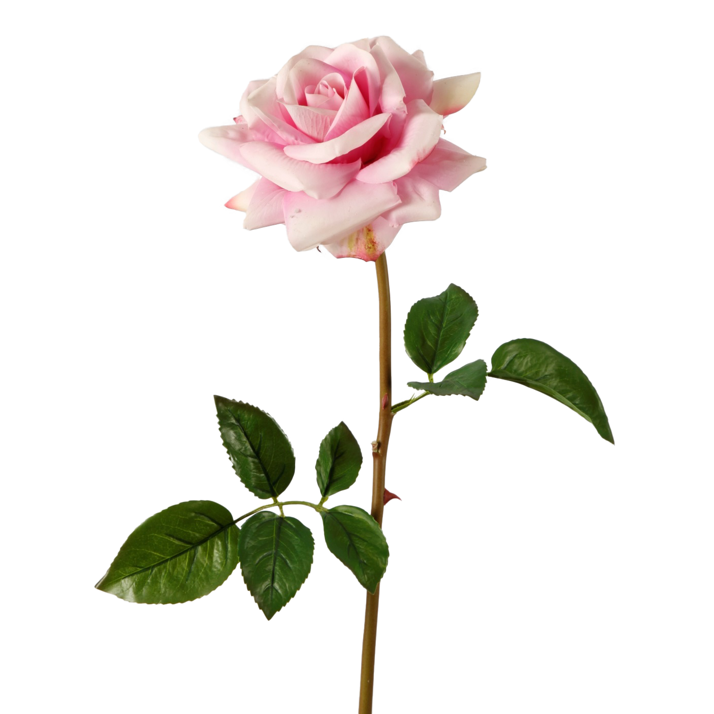 Viv! Home Luxuries Roos - Real Touch - zijden bloem - lila paars - 64cm