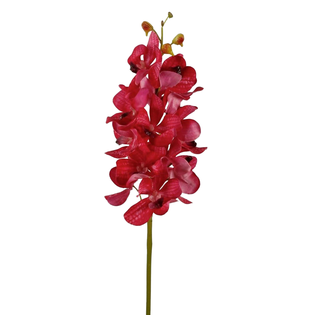 Viv! Home Luxuries Orchidee Vanda - zijden bloem - natural touch - fuchsia - 69cm