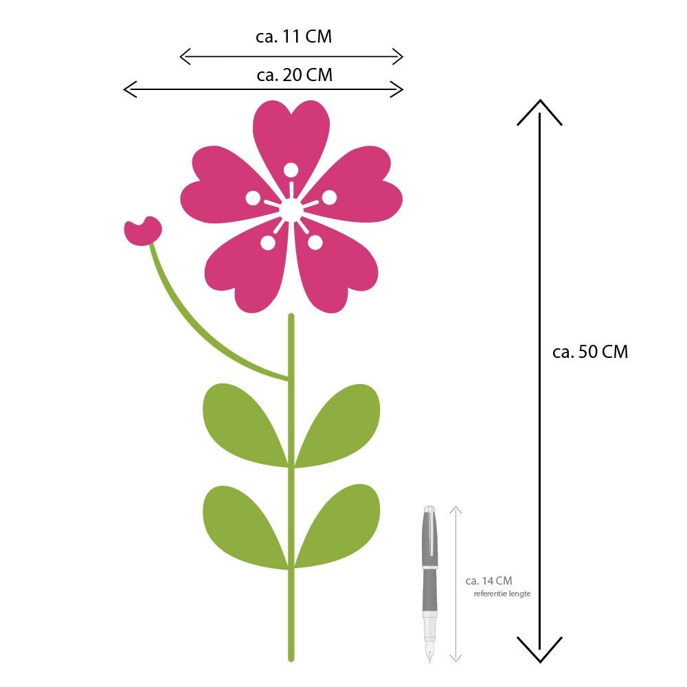 Viv! Home Luxuries Dahlia - zijden bloem - wit - 50cm - topkwaliteit - Viv! Home Luxuries