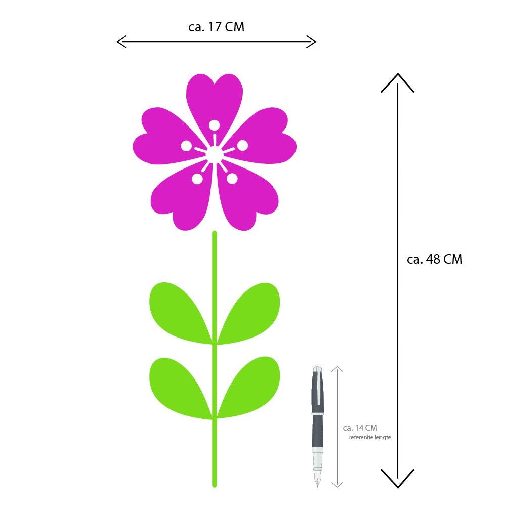 Viv! Home Luxuries Hortensia - zijden bloem - wit licht roze - 48cm - topkwaliteit - Viv! Home Luxuries