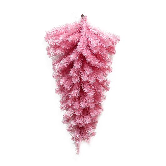 Viv! Christmas Tinsel Teardrop - Roze - 81 cm