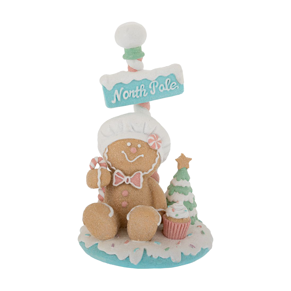 Viv! Christmas Kerstbeeld - 'North Pole' Gingerbread Chef  - pastel - 16,5cm