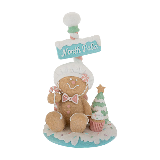 Viv! Christmas Kerstbeeld - 'North Pole' Gingerbread Chef  - pastel - 16,5cm