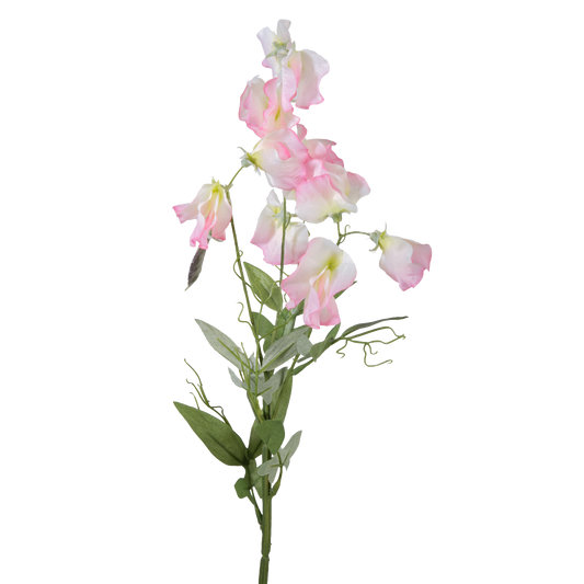 Viv! Home Luxuries Lathyrus - zijden bloem - licht roze - 70cm