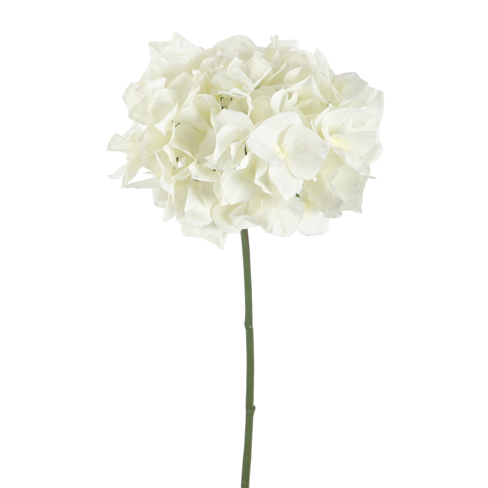 Viv! Home Luxuries Hortensia - zijden bloem - wit - 48cm