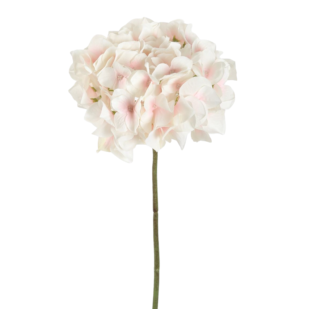 Viv! Home Luxuries Hydrangea - silk flower - white light pink - 48cm - top quality