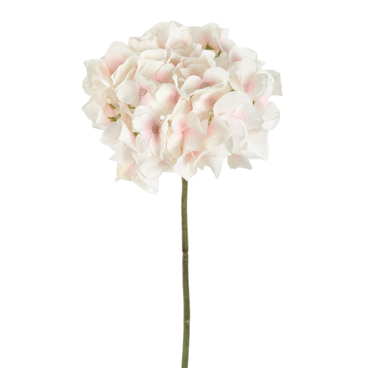Viv! Home Luxuries Hydrangea - silk flower - white light pink - 48cm - top quality