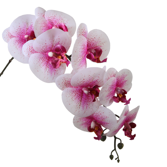 Viv! Home Luxuries Orchidee Phalaenopsis - zijden bloem - roze wit - 86cm