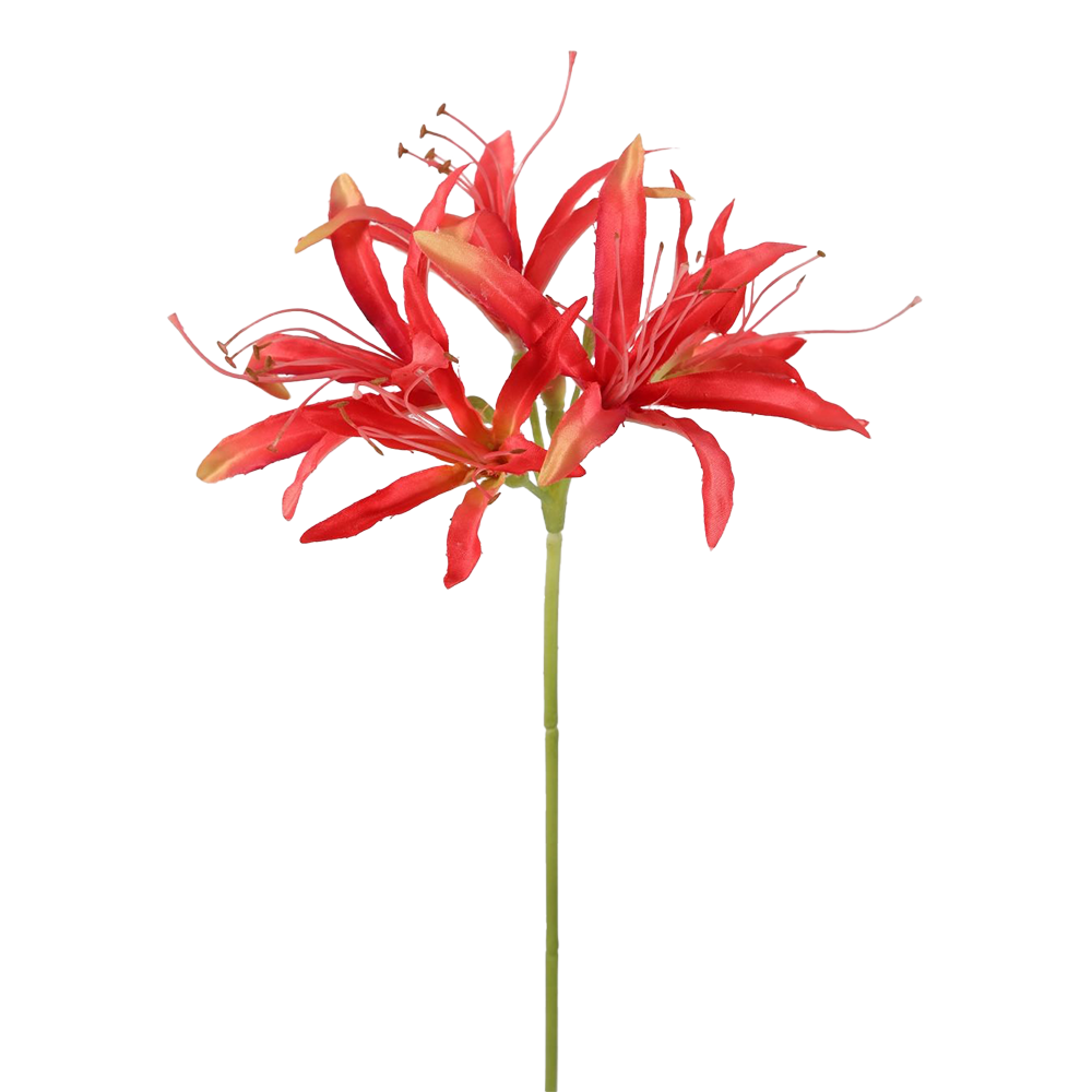 Viv! Home Luxuries Nerine - kunstbloem - koraal oranje - 81cm