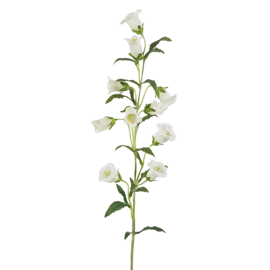 Viv! Home Luxuries Campanula - zijden bloem - wit - 88cm