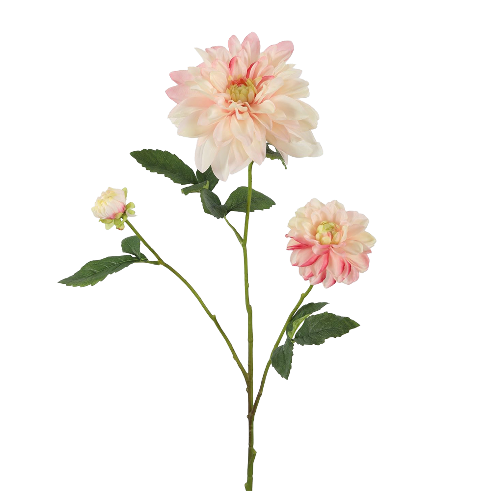 Viv! Home Luxuries Dahlia - zijden bloem - licht roze - 90cm