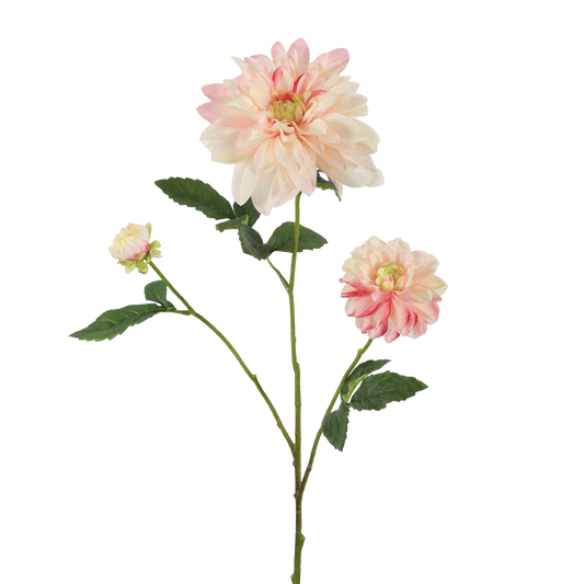 Viv! Home Luxuries Dahlia - zijden bloem - licht roze - 90cm