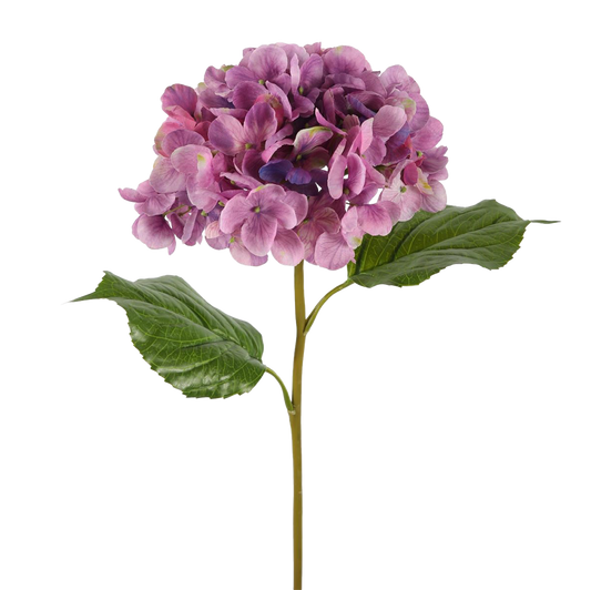 Viv! Home Luxuries Hortensia - zijden bloem - Paars - 56cm