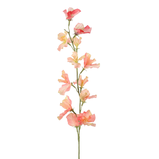 Viv! Home Luxuries Lathyrus - zijden bloem - perzik - 71cm