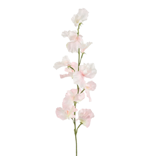 Viv! Home Luxuries Lathyrus - zijden bloem - roze wit - 71cm