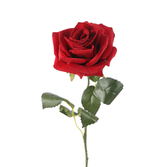 Viv! Home Luxuries Roos - Kunstbloem - rood - 55cm