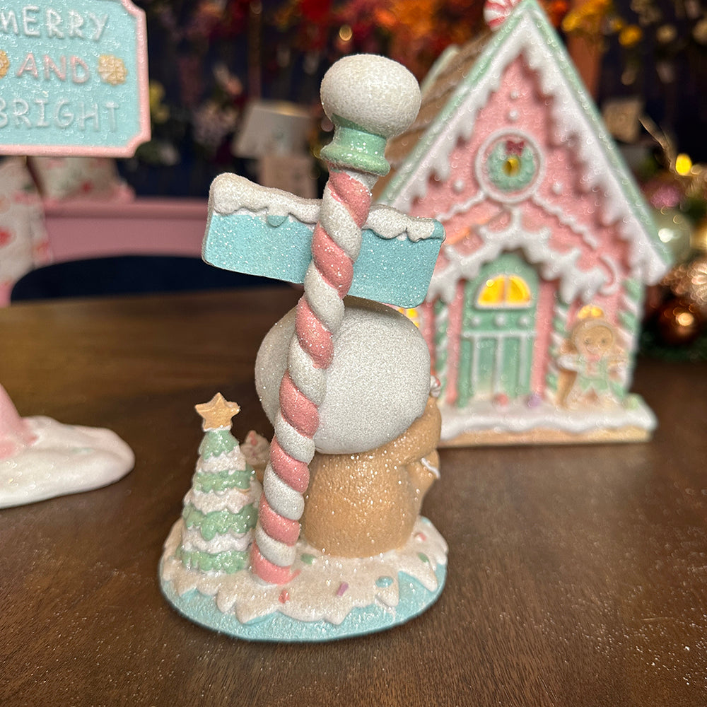 Viv! Christmas Kerstbeeld - 'North Pole' Gingerbread Chef  - pastel - 16,5cm