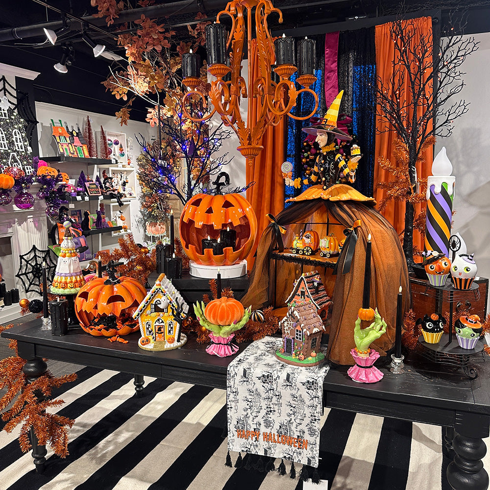 Viv! Christmas Halloween Decoratie Beeld - Cupcake Monstertjes - set van 4 - 13 cm