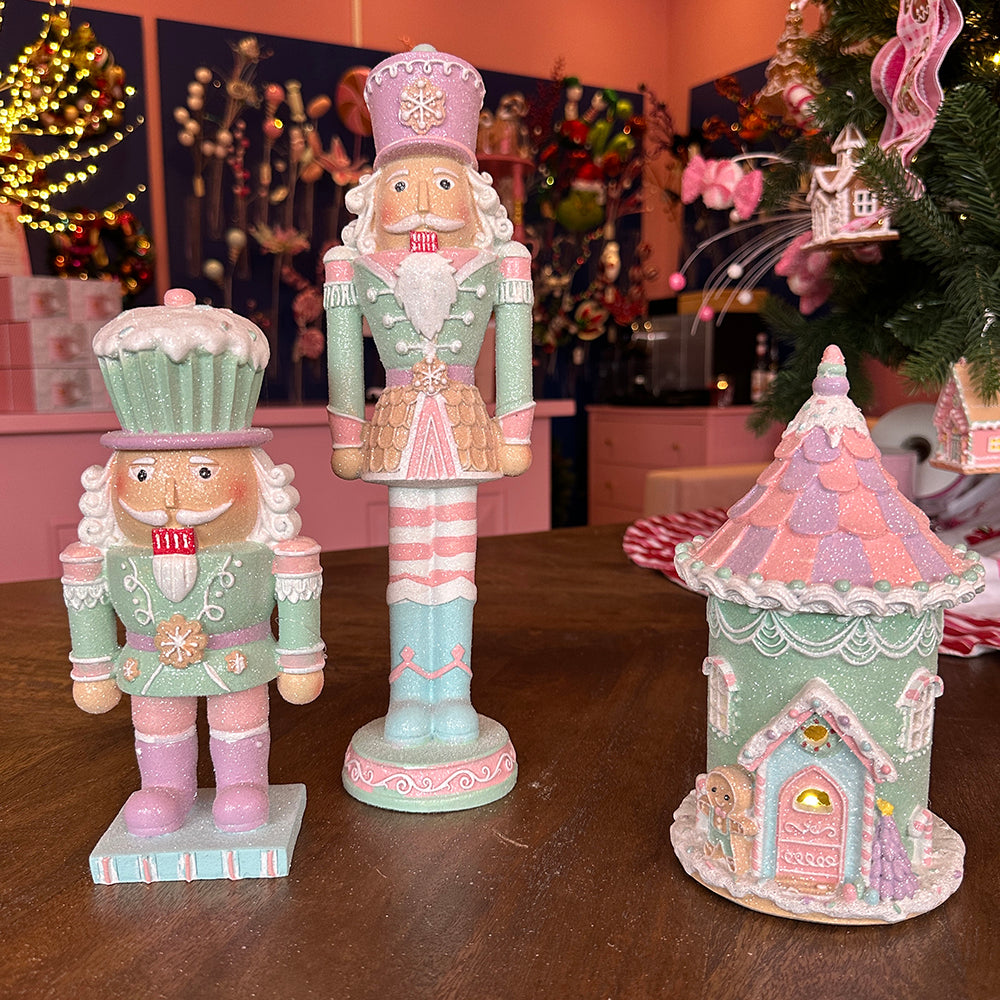 Viv! Christmas Kerstbeeld - Gingerbread Notenkraker - pastel - 36cm