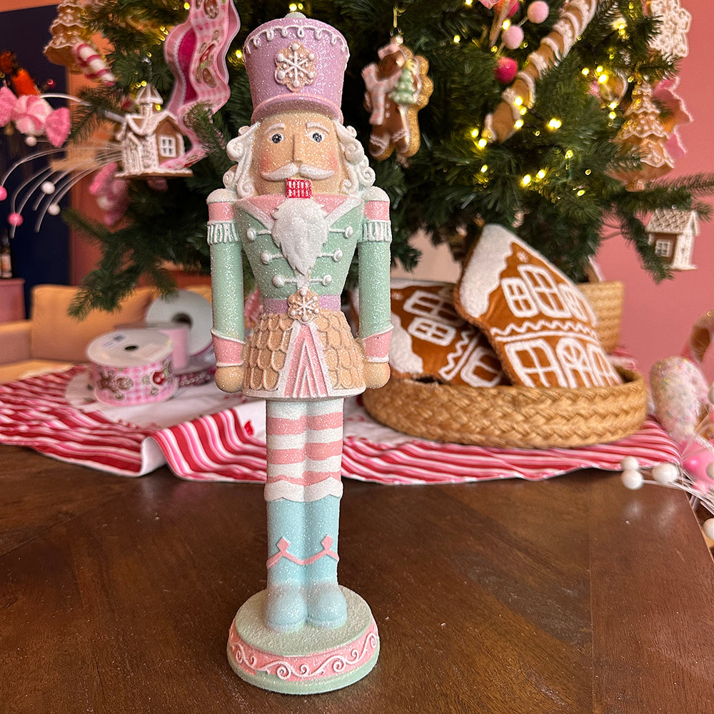 Viv! Christmas Kerstbeeld - Gingerbread Notenkraker - pastel - 36cm