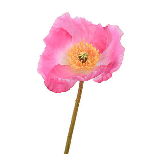 Viv! Home Luxuries Poppy flower - silk flower - pink - top quality