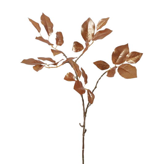 Viv! Home Luxuries Decoratietak - Schefflera - zijden bloem - goud - 84 cm