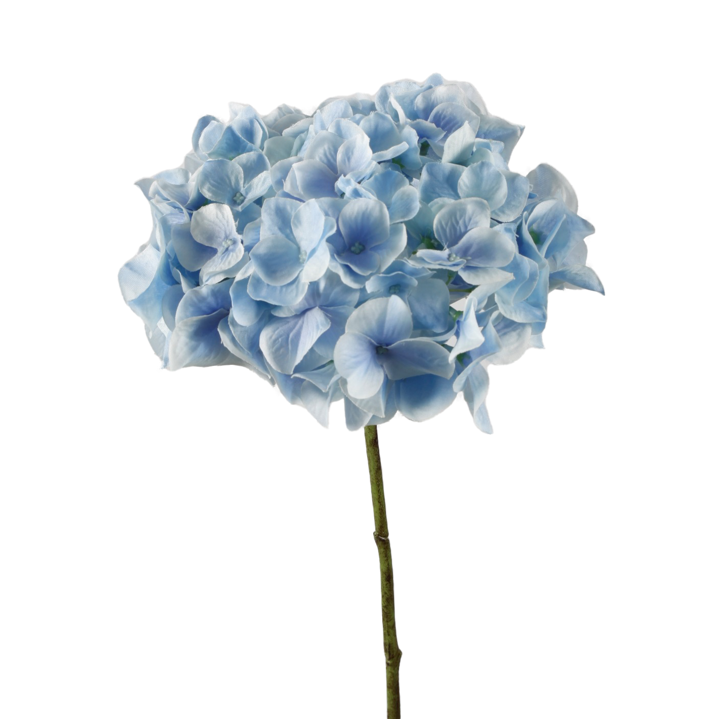 Viv! Home Luxuries Hortensia - zijden bloem - blauw lichtblauw - 48cm