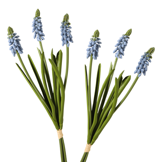 Viv! Home Luxuries Grape hyacinths - 3 pieces - 32cm - artificial flower - top quality