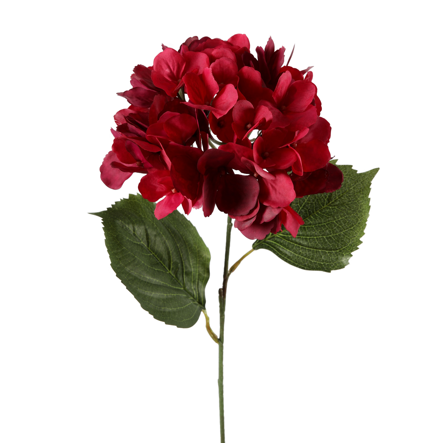 Viv! Home Luxuries Hortensia - gedroogde look - kunstbloem - fuchsia - 61cm