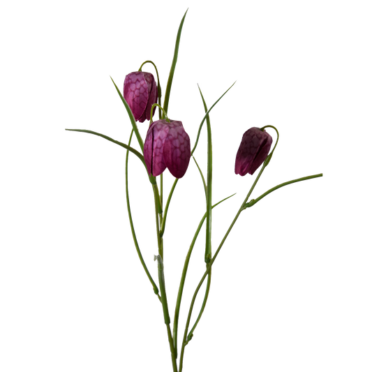 Viv! Home Luxuries Fritillaria - Stork egg flower - silk flower - purple - 2 pcs - top quality