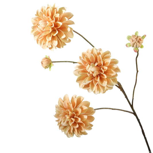 Viv! Home Luxuries Dahlia - large - silk flower - orange - 90cm - top quality