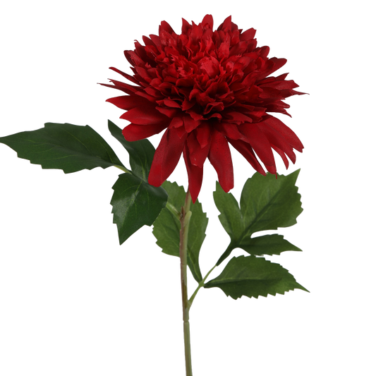 Viv! Home Luxuries Dahlia - zijden bloem - Rood - 65cm