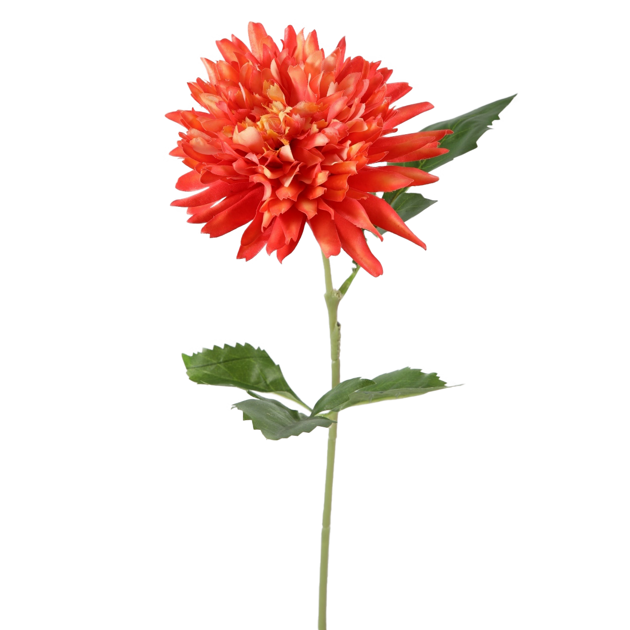 Viv! Home Luxuries Dahlia - zijden bloem - koraal oranje - 65cm