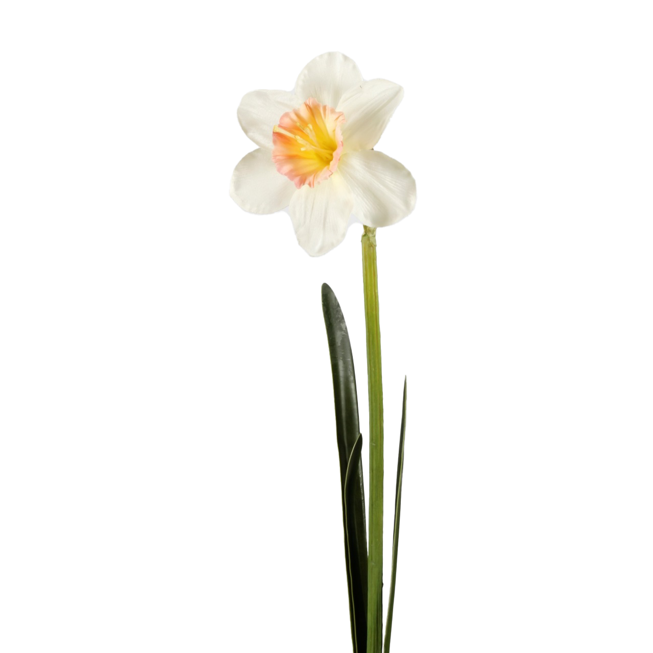 Viv! Home Luxuries - Tulpen boeket - 7 stuks - kunststof bloem - oranje - 39cm -Topkwaliteit