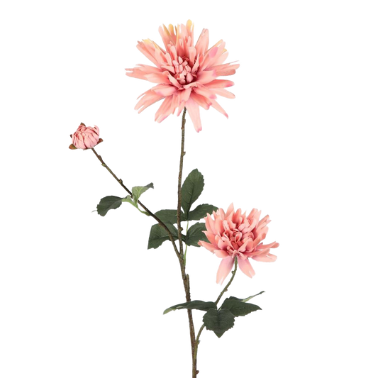 Viv! Home Luxuries Dahlia - zijden bloem - roze - 95cm