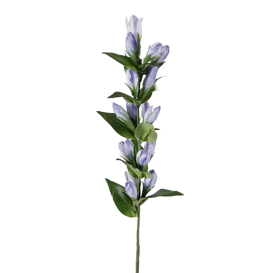 Viv! Home Luxuries Gentiaan - zijden bloem - blauw lavendel - 66cm