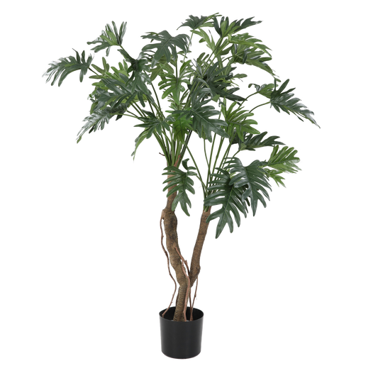 Viv! Home Luxuries Philodendron Selloum - kunstplant - groen - 120cm