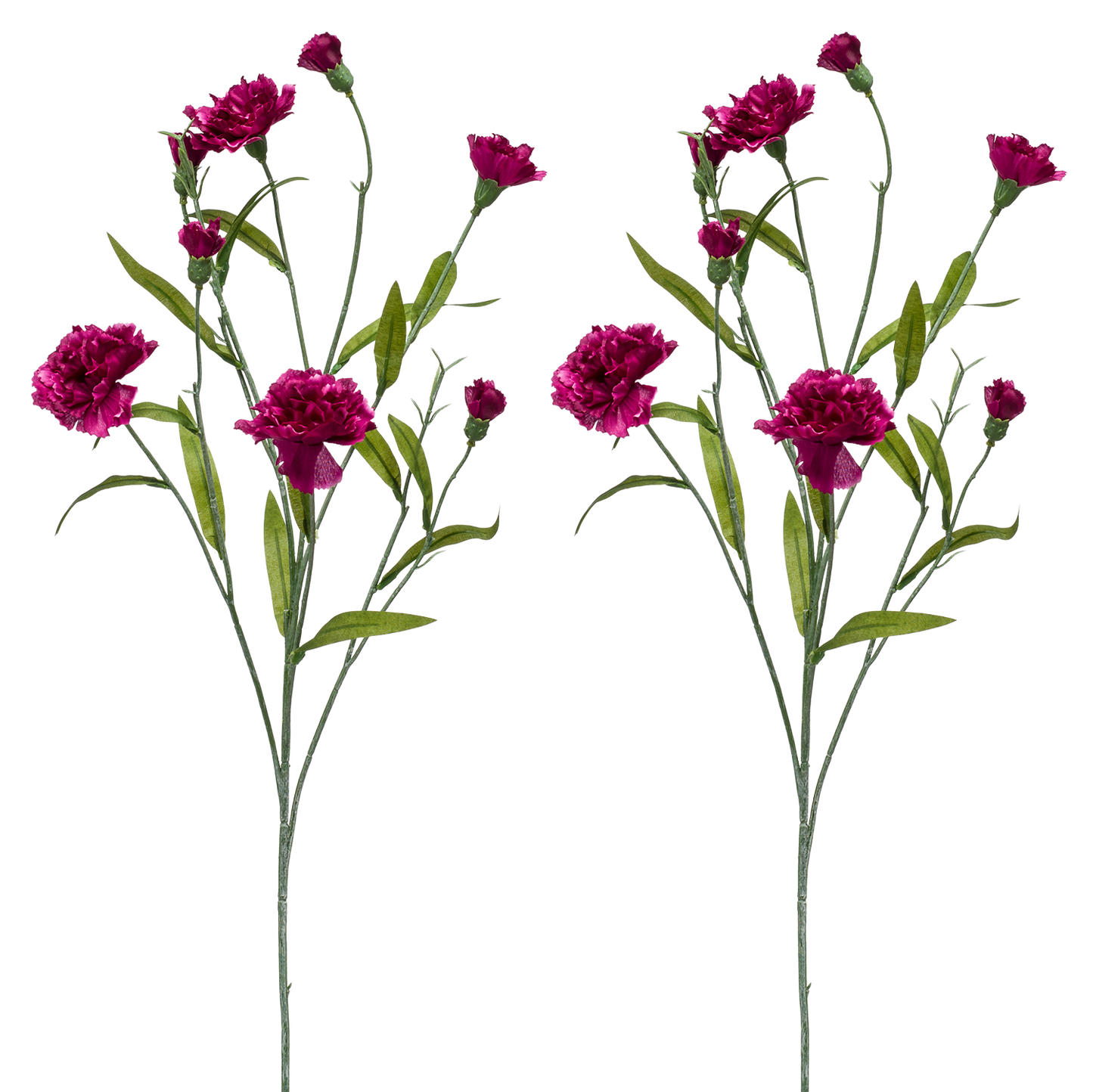 Viv! Home Luxuries Carnation - silk flower - light purple - 70cm - top quality