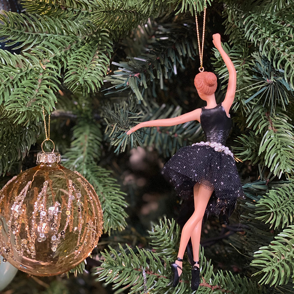 Viv! Home Luxuries Christmas ball - Ballerina - black - 19cm