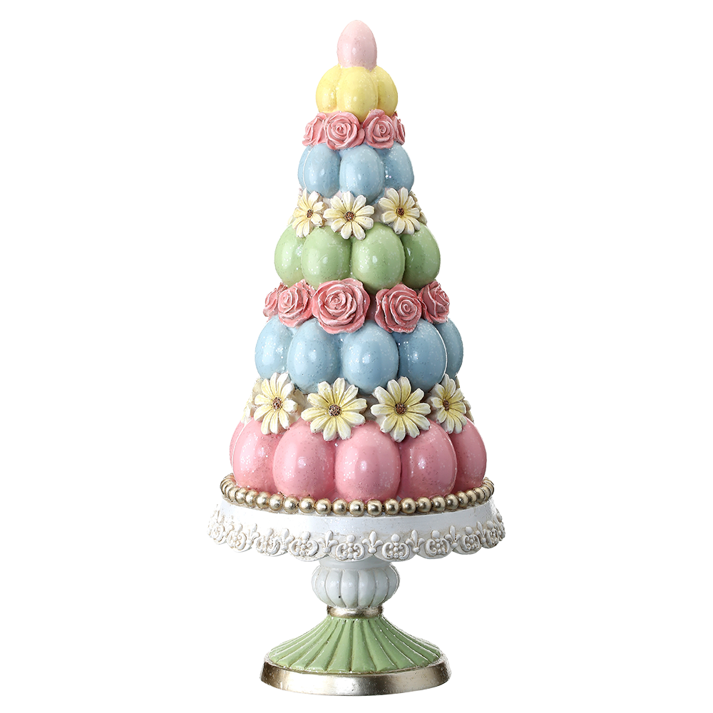 Viv! Christmas Paasdecoratie - Paasboom Vol Paaseieren - pasen - pastel - 36cm