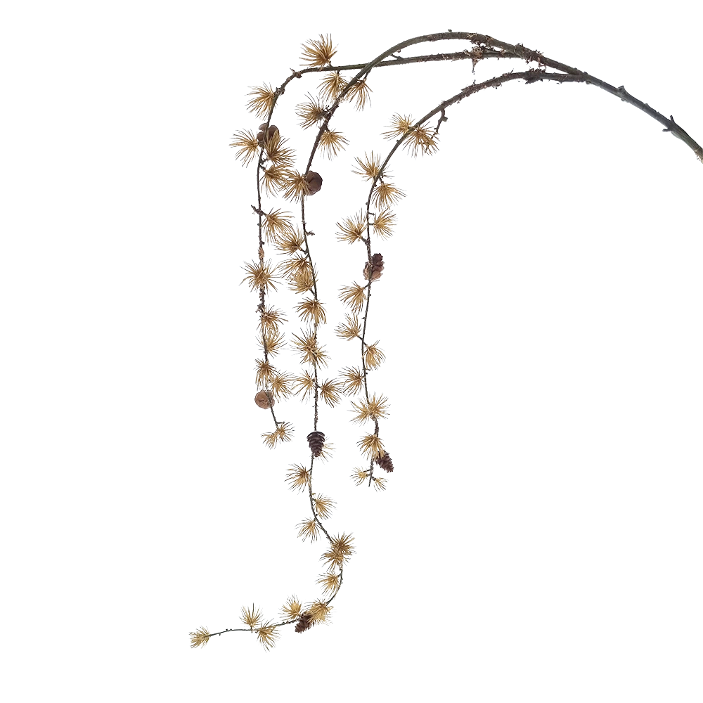 Viv! Home Luxuries Decoration branch - needle branch - large - artificial flower - gold - top quality