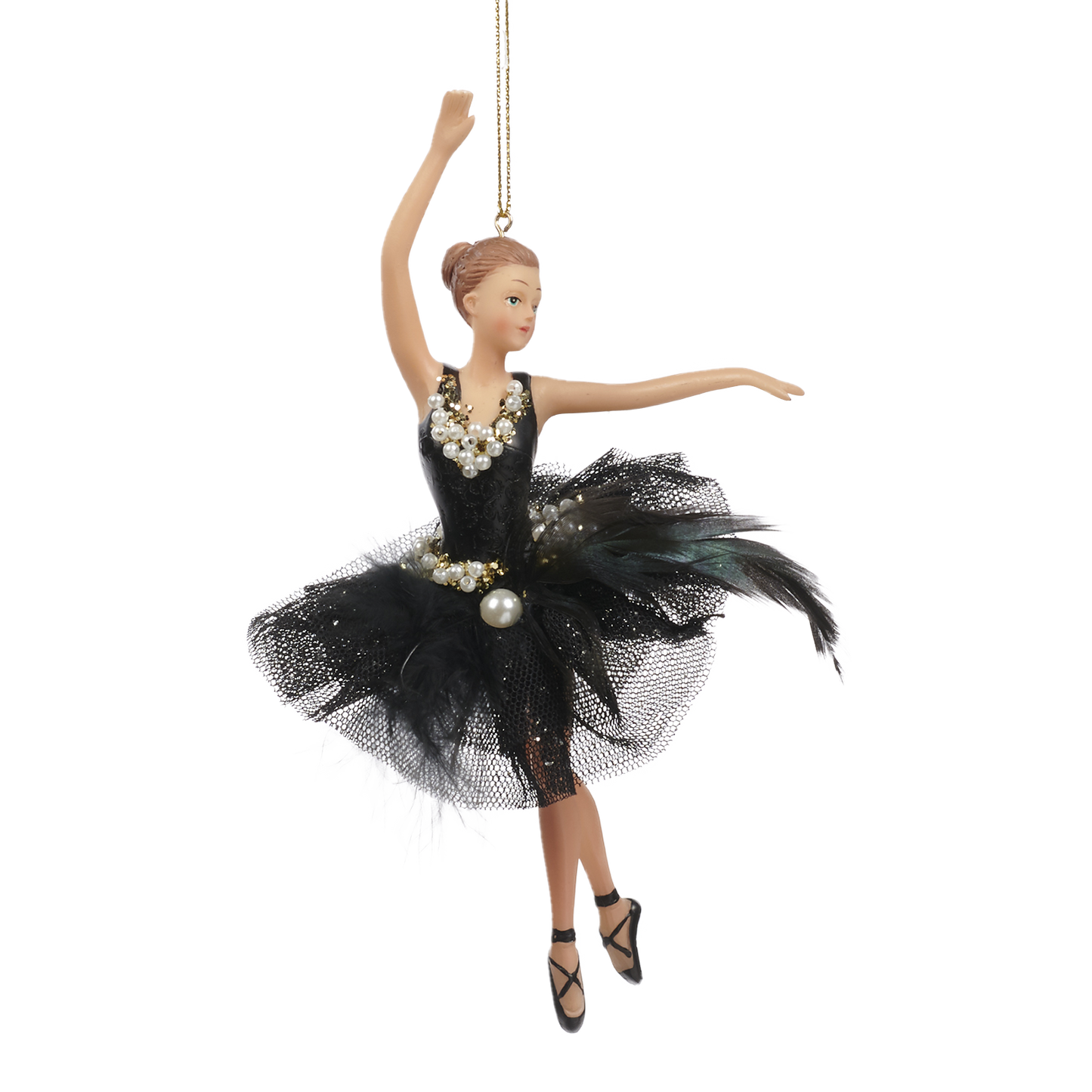 Viv! Home Luxuries Christmas ball - Ballerina - black - 19cm
