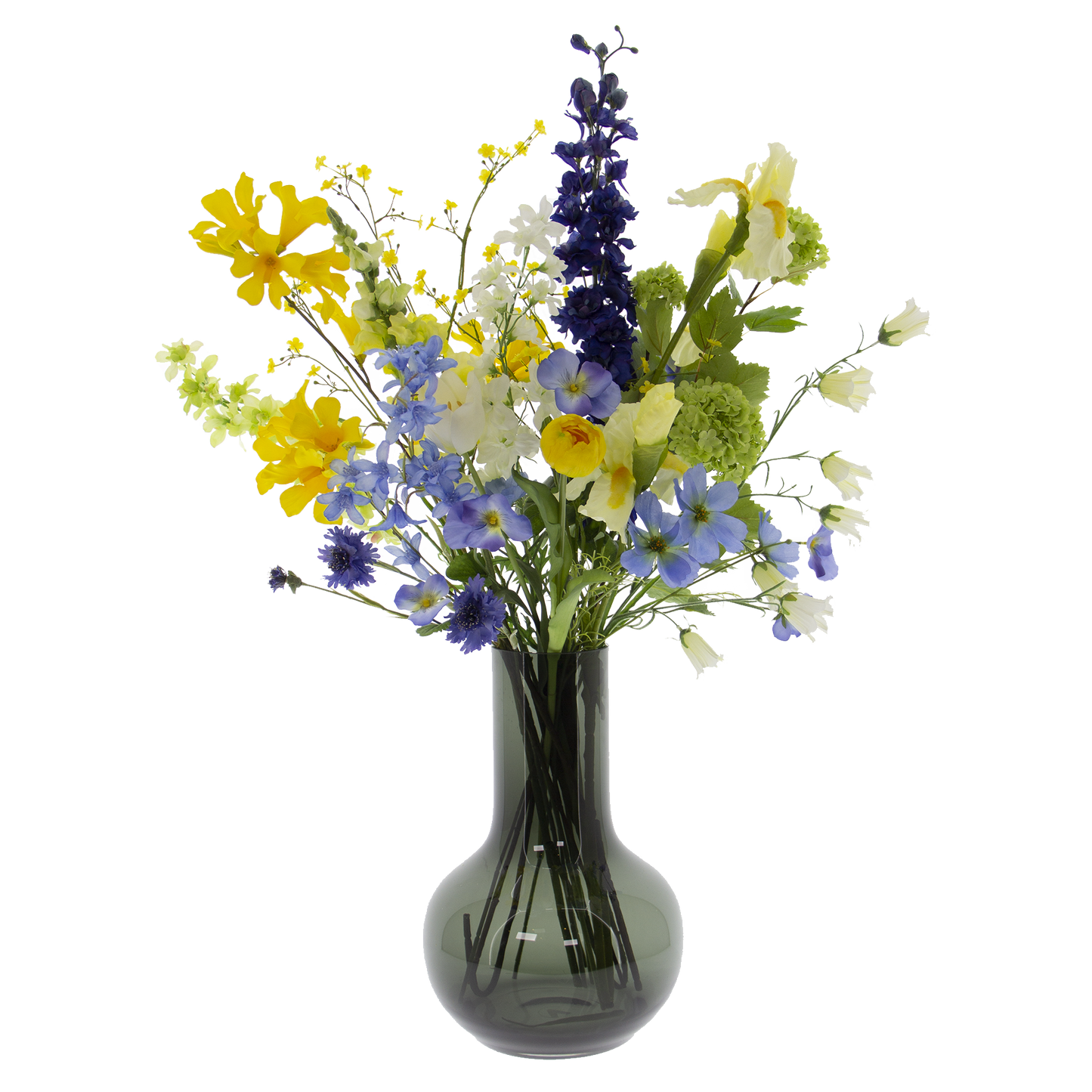 Viv! Home Luxuries Bouquet Liv - Silk Flowers - pink blue purple - Including Vase