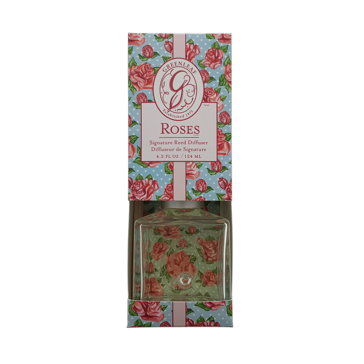 Greenleaf Reed Diffuser Roses - de heerlijke geur van rozen - Viv! Home Luxuries
