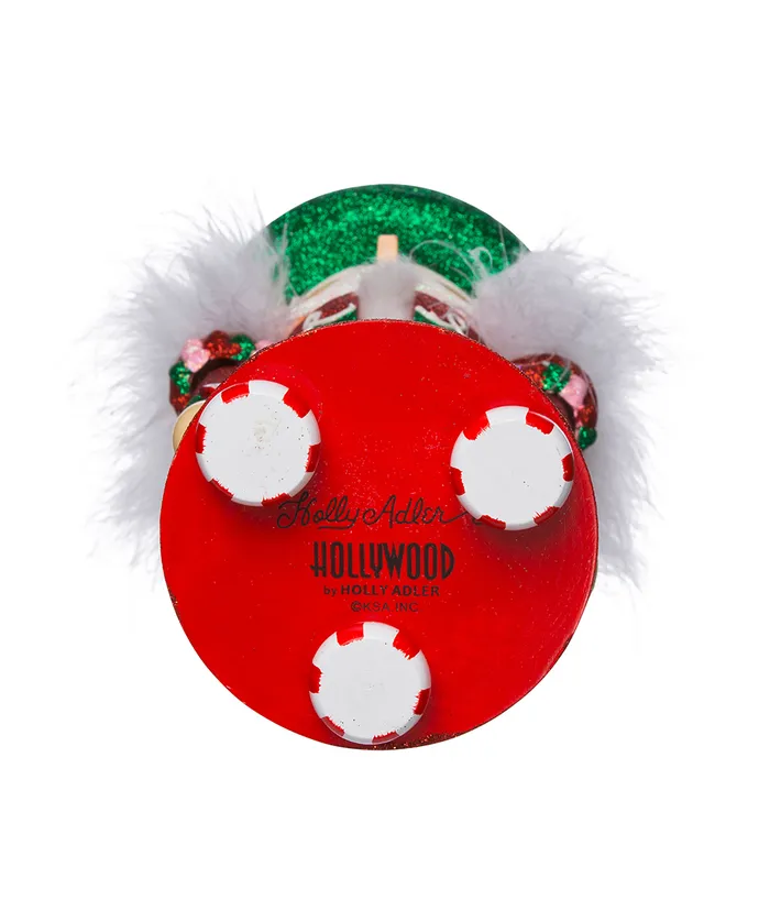 Kurt S. Adler - Hollywood Collection™ Kerst Notenkraker Cupcake en Snoep - roze rood groen - 46cm