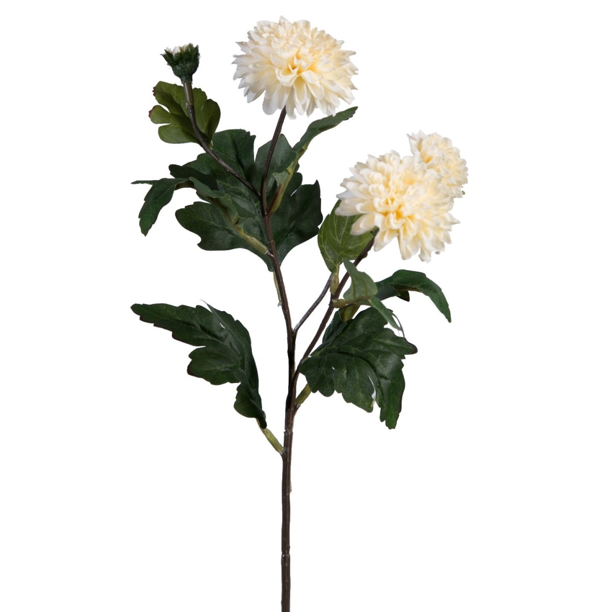 Viv! Home Luxuries Chrysant - zijden bloem - gebroken wit - topkwaliteit - Viv! Home Luxuries