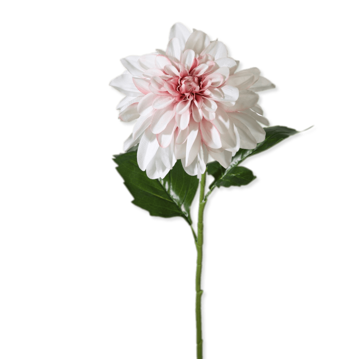 Viv! Home Luxuries Dahlia groot - zijden bloem - roze wit - 79cm - topkwaliteit - Viv! Home Luxuries